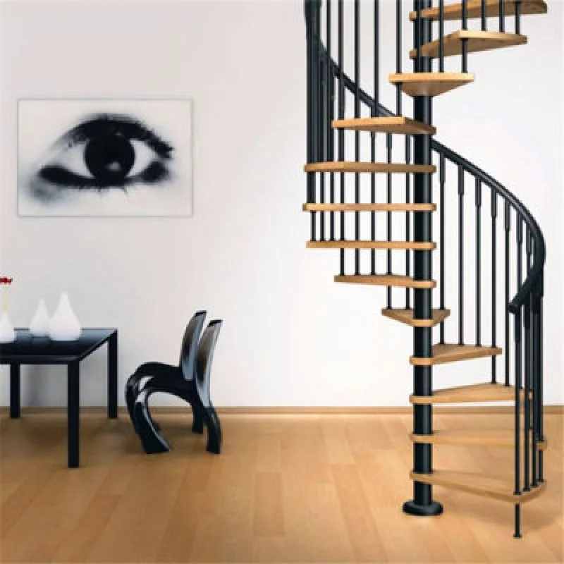 Custom.Indoor staircase with steel structure ready made stairs