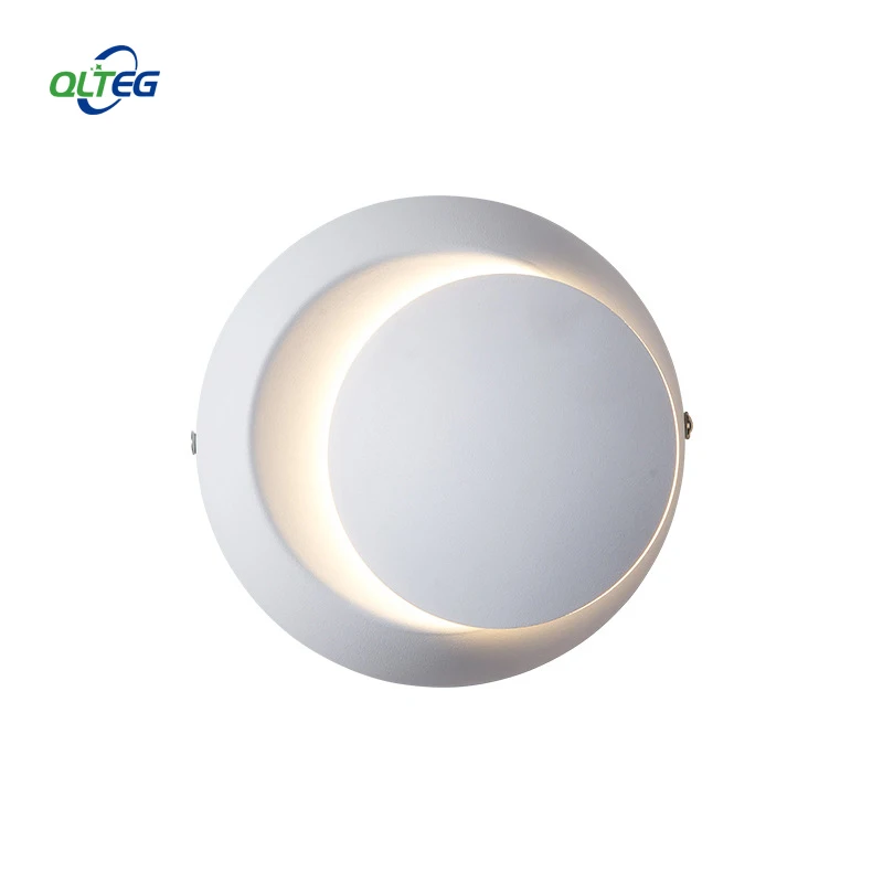 

QLTEG LED Wall Lamp 360 Degree Rotating Adjustable Bedside Light Creative Round Hallway wall sconce Light Hotel Reading Lamp