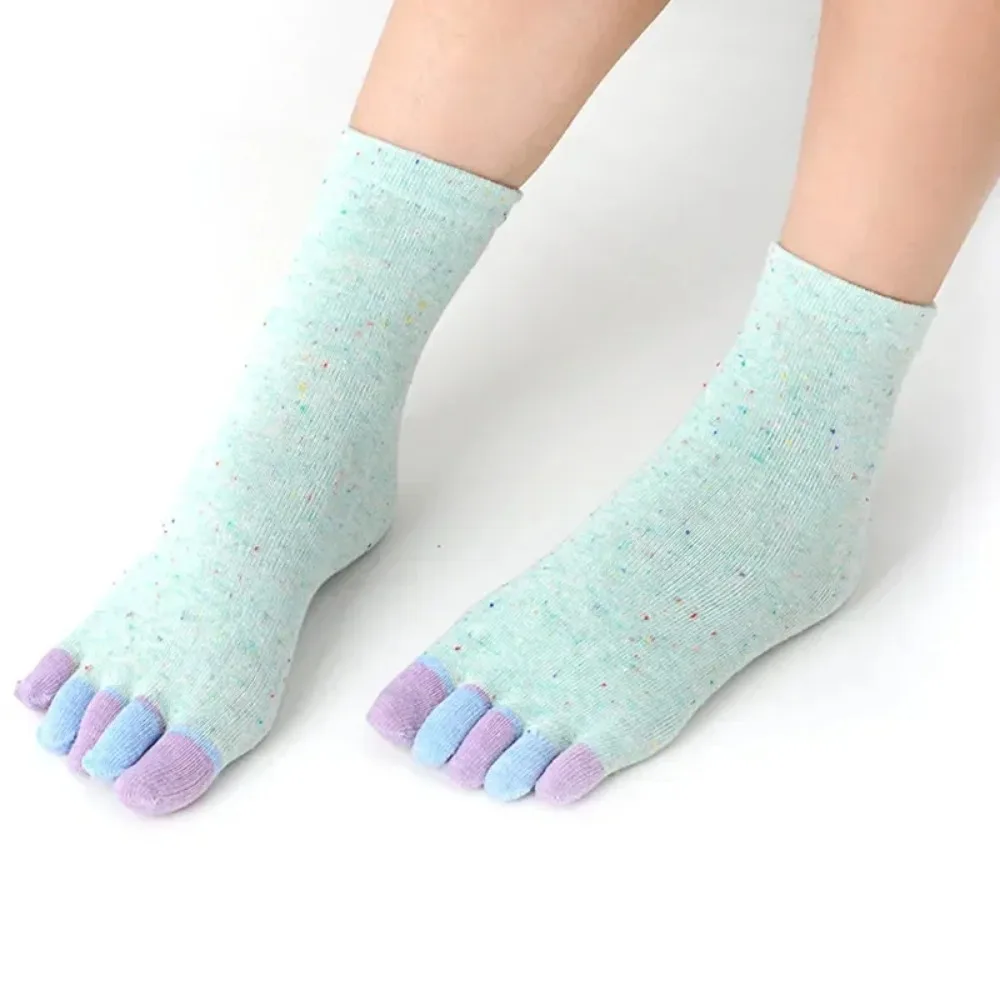 Candy Colors Five Finger Socks Casual Cute Individual Breathable Women Toe Socking Party Birthday Gift Women Socks Calcetines 양말