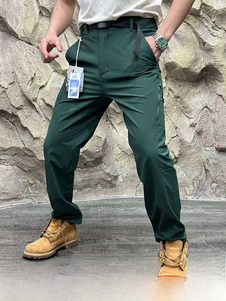 

Скандинавские уличные мужские повседневные брюки с 3D пошивкой DWR, водонепроницаемые мягкие брюки с прямыми штанинами на осень