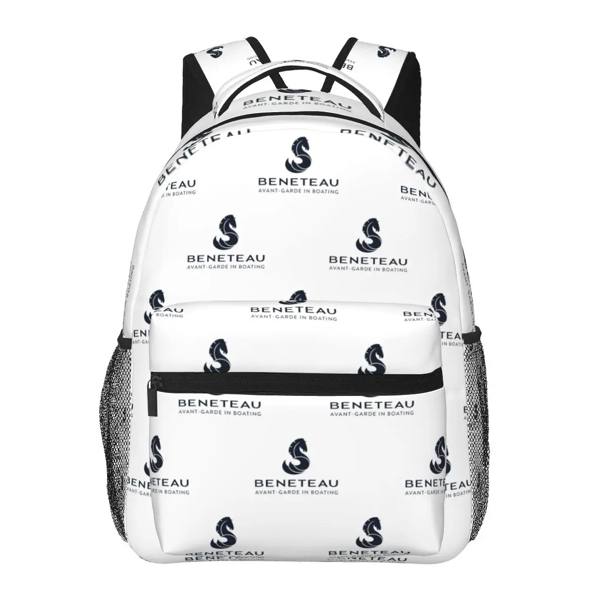 

Beneteau Sailboat Sailing Yacht POCKET SIDE Student Backpack School Bag Hiking Travel Daypack for Boy Girl Bookbag Shoulder Bags