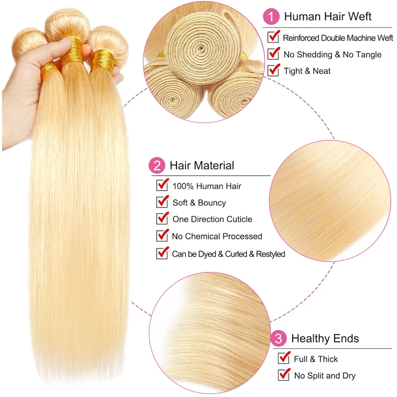 10A 3 حزم مع 13x4 4x4 HD الدانتيل إغلاق 613 البرازيلي شفافة قبل قطعها ريمي حزم من شعر طبيعي مفرود للنساء