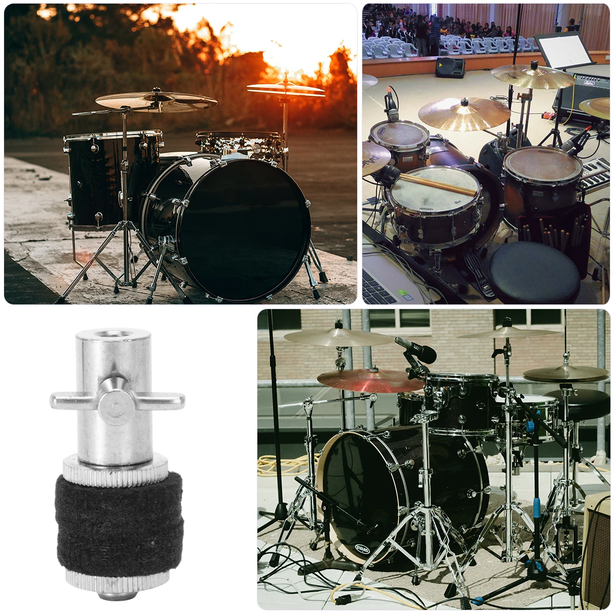 

2 Pcs Hat Clutch Hat Cymbal Stand Metal Percussion Accessories Jazz Drum Parts Lightweight Professional