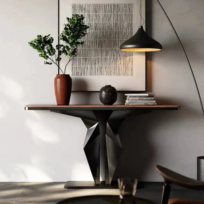 

Living Room Entrance Console Table Modern Hall Nordic Aesthetic Minimalist Console Table Marble Design Tavolino Home Furniture