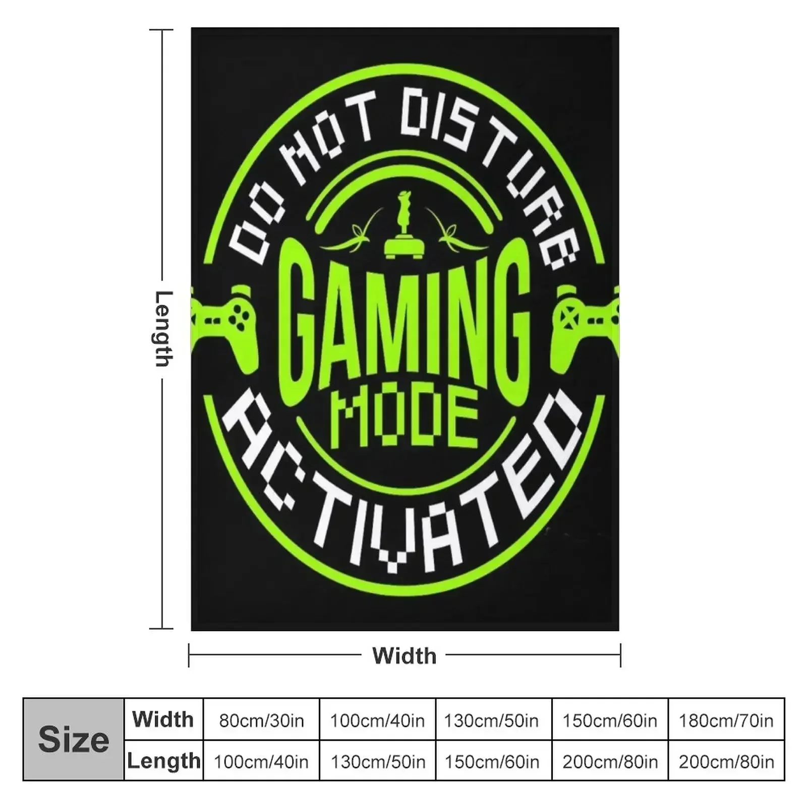 Do not disturb in gaming mode Throw Blanket for winter Flannels Baby Polar Blankets