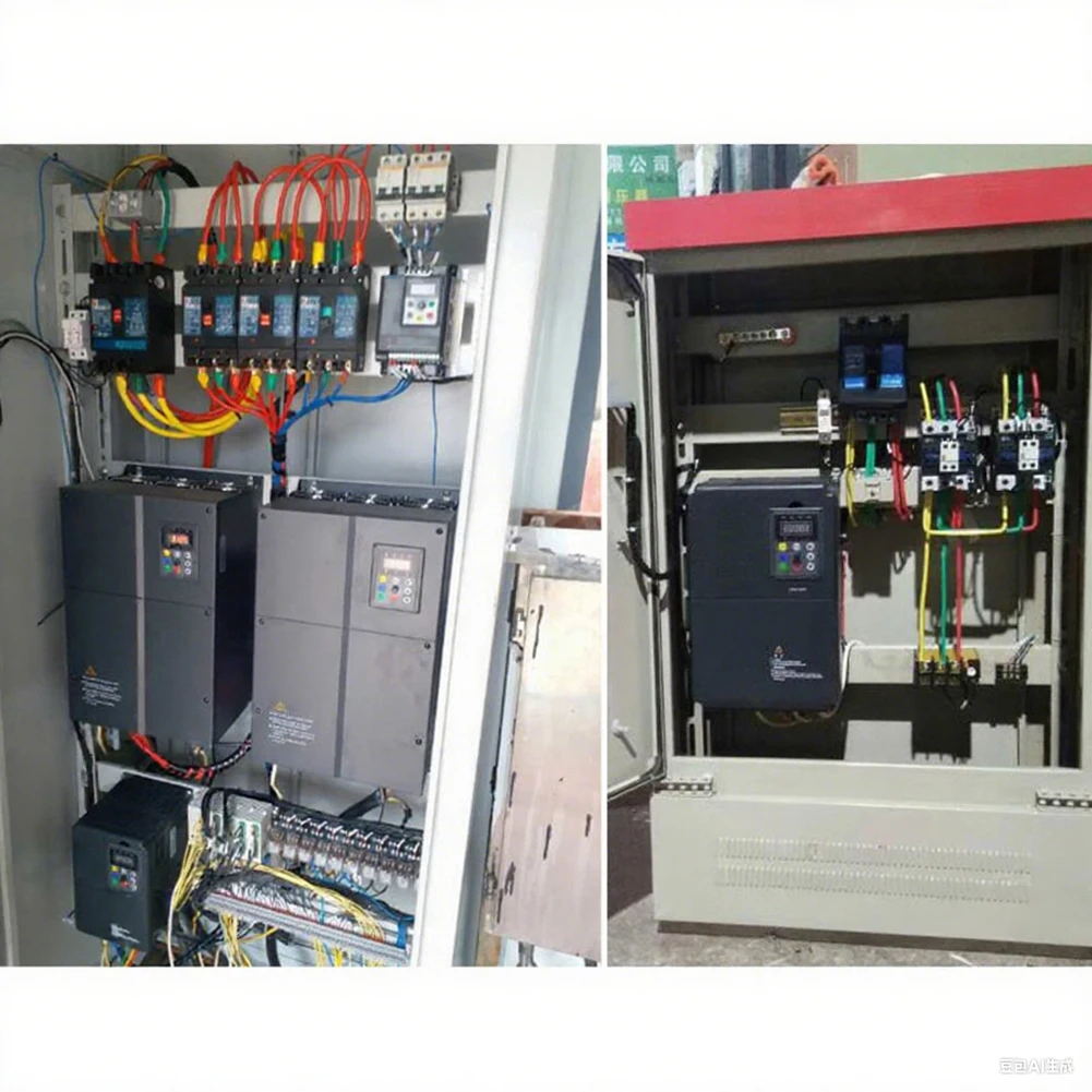 VFD 2.2kW 220V Input Output 3 Phase Motor Controller with Digital Display Keyboard and Remote Control Capability up to 1.5m