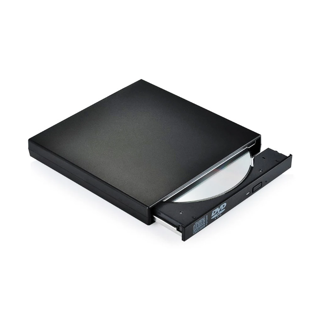 

USB 2.0 External CD DVD Drive RW Optical Burner Slim Portable Compatible 98SE to Win10 Read CD DVD VCD USB