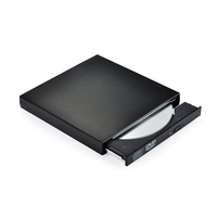USB 2.0 External CD DVD Drive RW Optical Burner Slim Portable Compatible 98SE to Win10 Read CD DVD VCD USB
