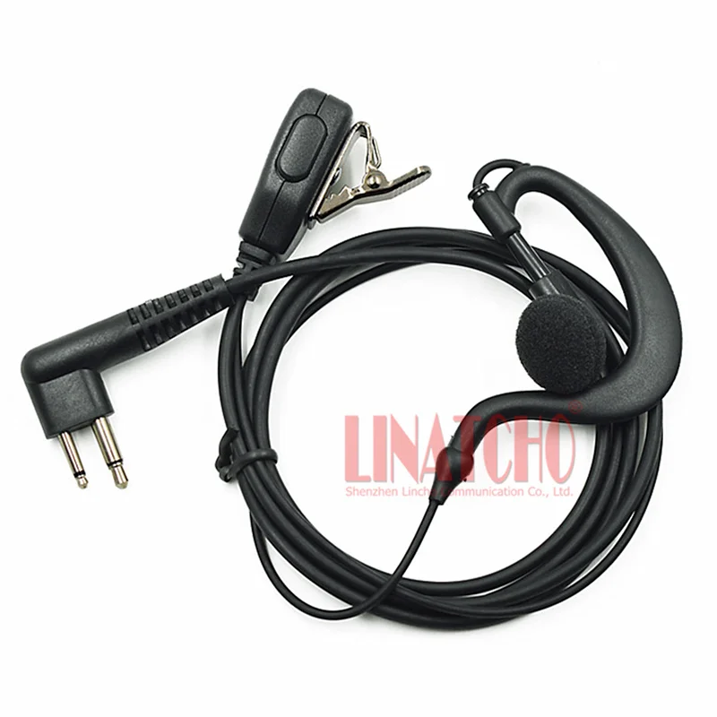 GP2000 GP308 GP68 GP88S Durable PTT Button HAM Radio Walkie Talkie Earhook M-type Earphone