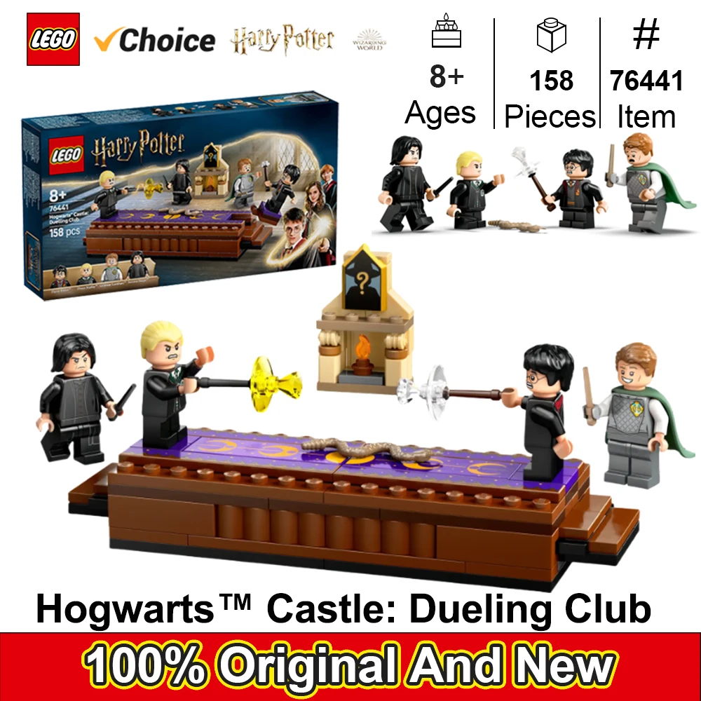 

LEGO 76441 Harry Potter Hogwarts Castle: Dueling Club Building Toy - Wizard Kids Toy for Boys and Girls, Fans of Harry Potter