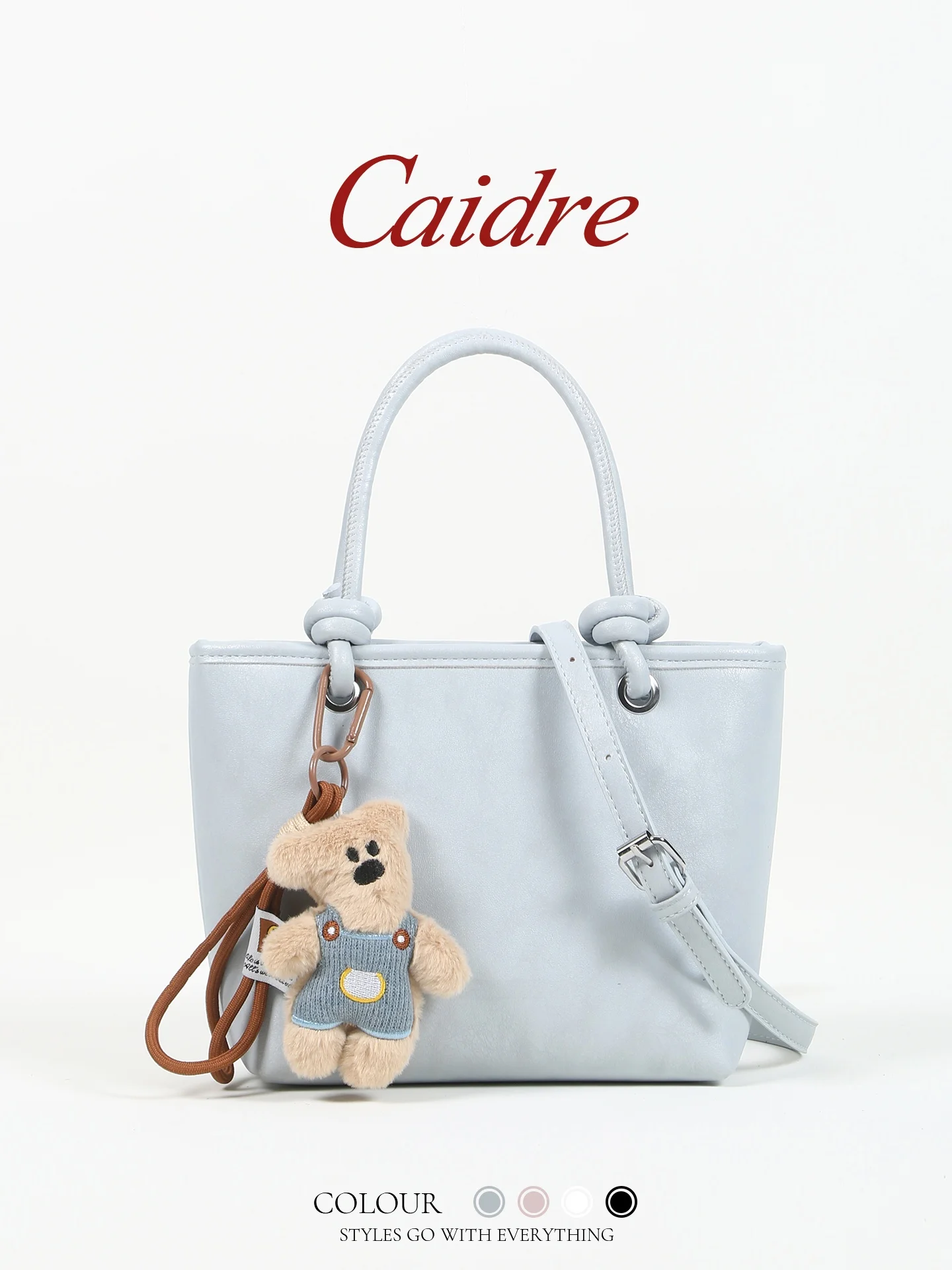

Caidre Cute Unique Bucket Bag Commuter Handbag Birthday Gift Women's Soft PU Leather Crossbody Bag Korean Style Leisure Purse