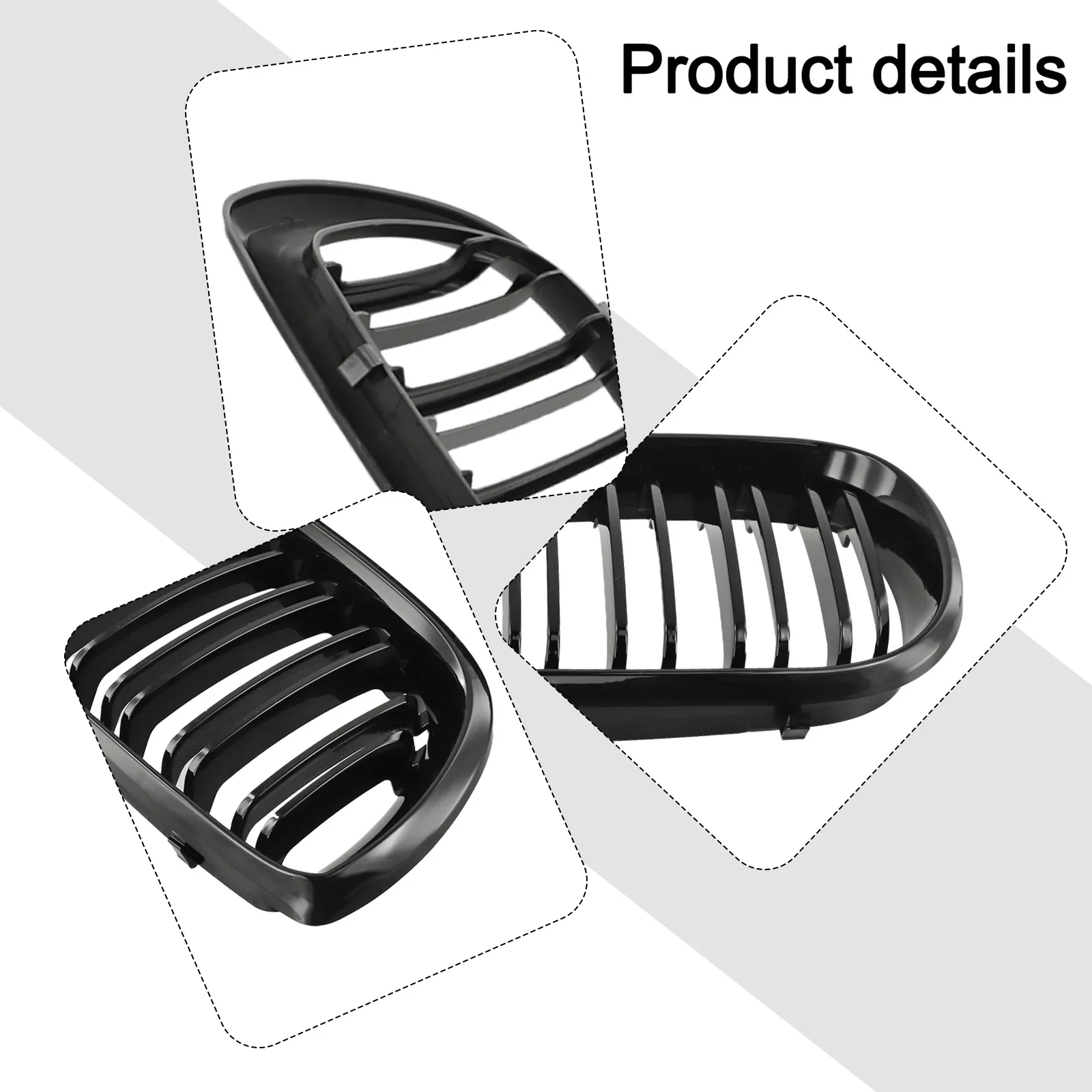 

Car Front Grille Front Bumper Grille Vehicle Upgrade Automotive Air Intake Parts Air Intake Grille Reliable Product
