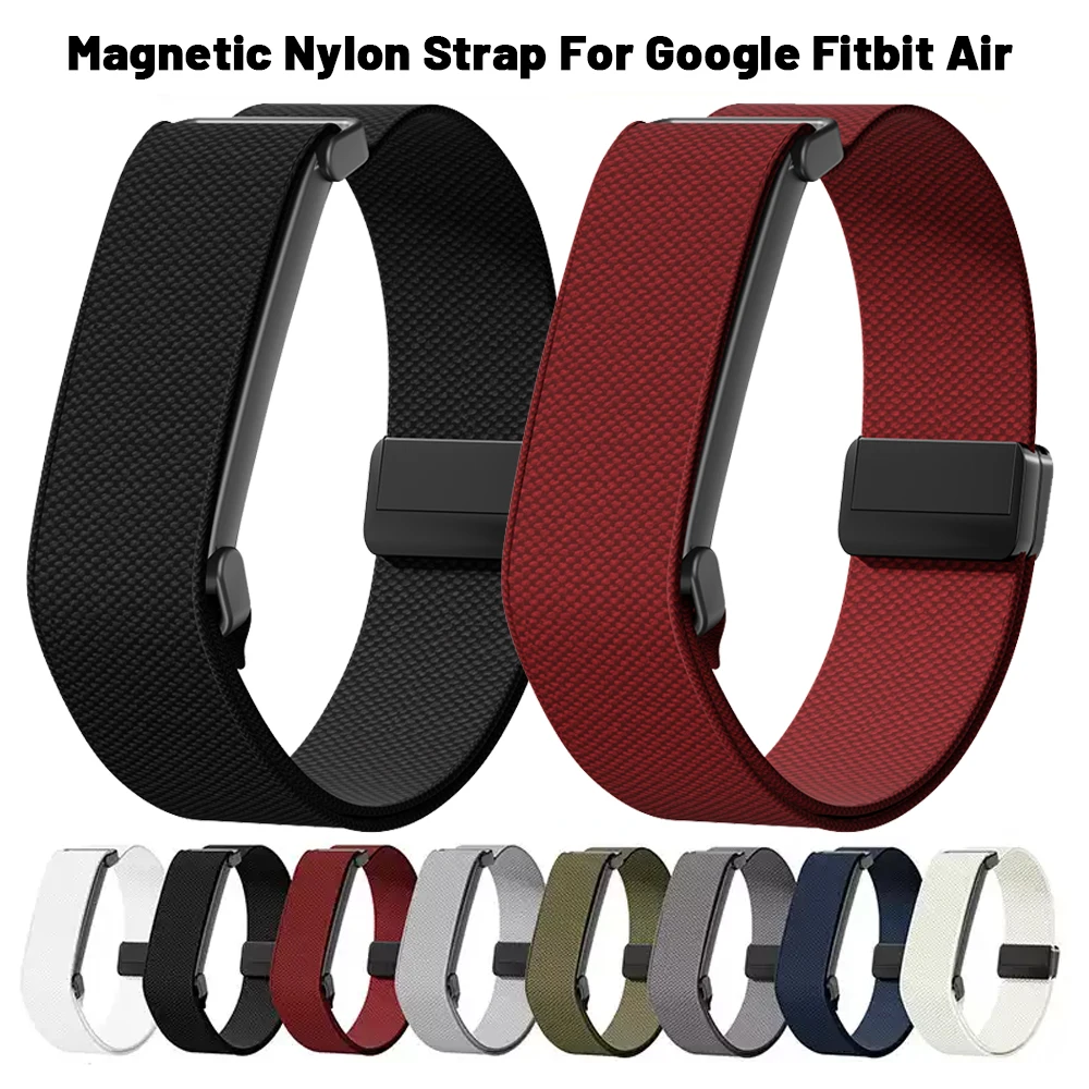 Nylon-Elastikarmband für Google Fitbit Air Smart Watch, magnetisches Ersatzarmband, Correa für Google Fitbit Air Zubehör