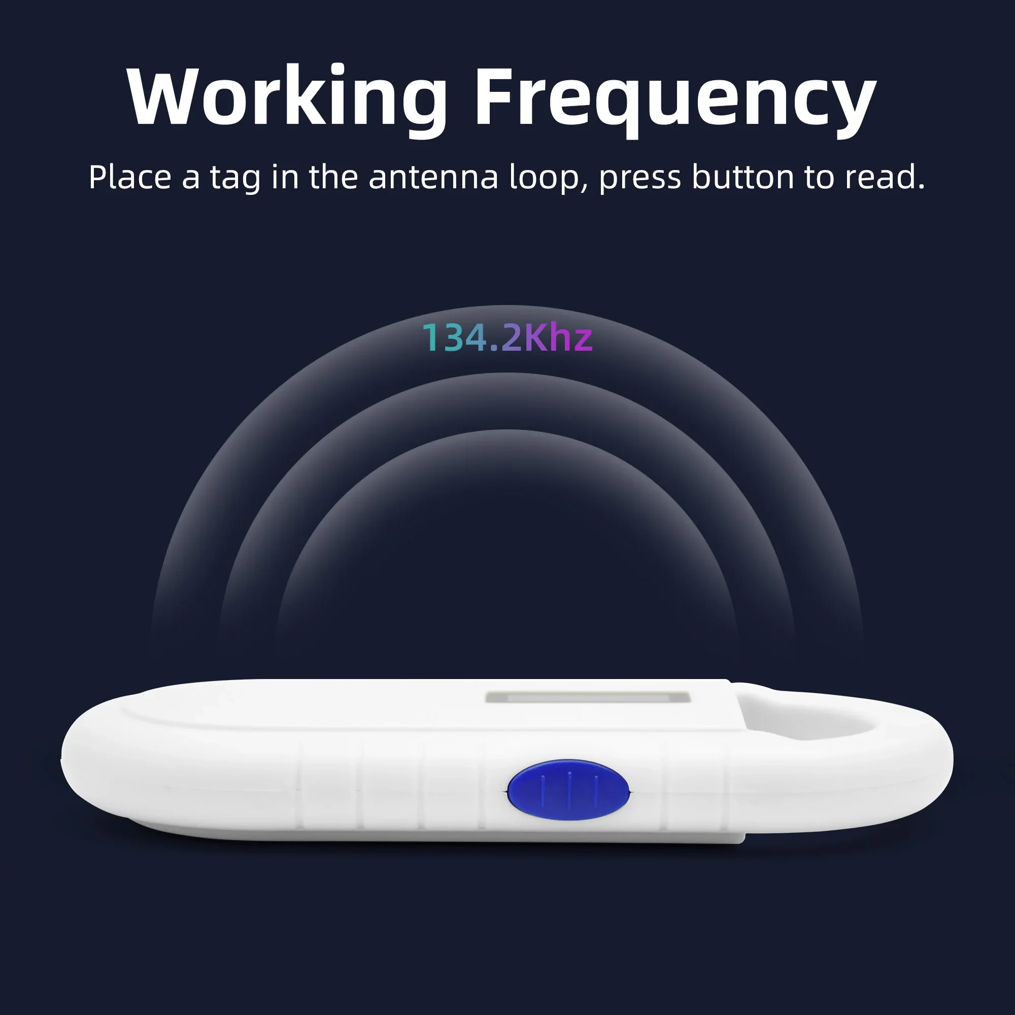 

5YOA Handheld Microchip Scanner for Pets with OLED Display USB RFID Reader ISO11784/5 Animal ID Transponder
