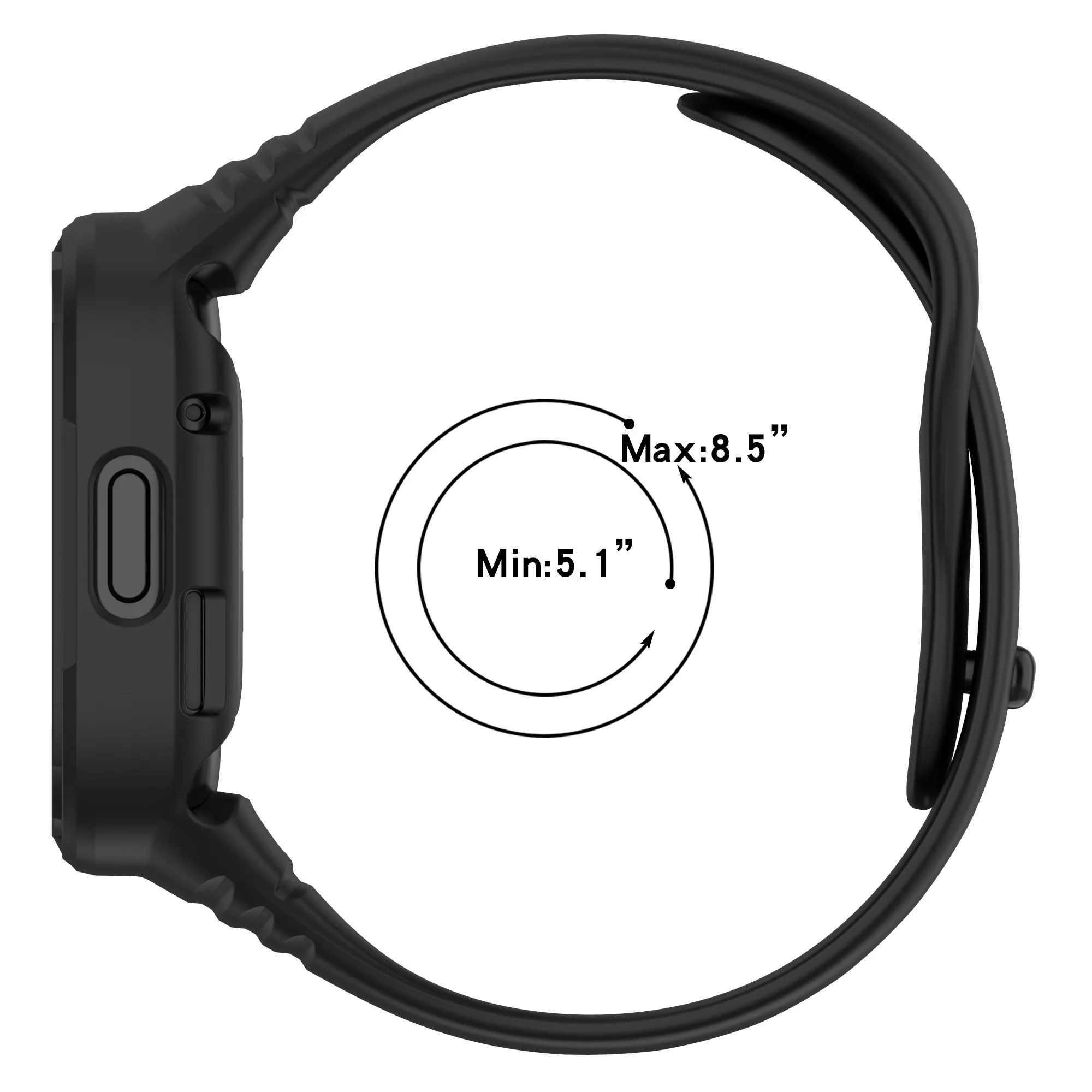 Integrated Watch Strap for Redmi Watch 3 Sport Band Built-in watch Case High Security Replaceable Bracelet for Redmi 3 Wristband