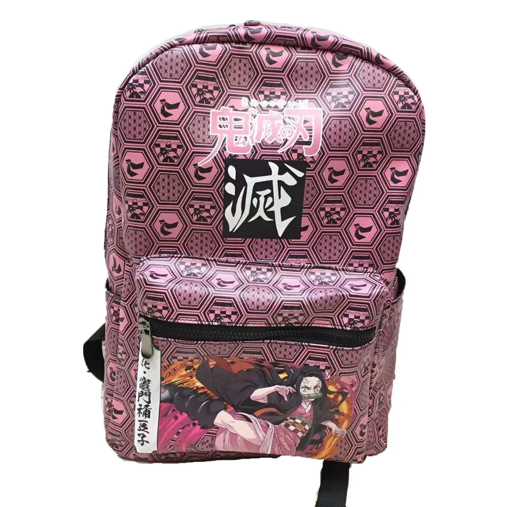 Demon Slayer Anime Peripherals Student Large Capacity Waterproof Lightweight Backpack Multiple Pattern Choices Kids Bag in Stock