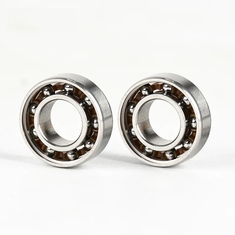 100 Stück Nylon-Käfig 688 Offene Miniatur-Kugellager 8x16x5mm Hochgeschwindigkeits-Drehlager für Fidget Spinner Springseil – Detail 1