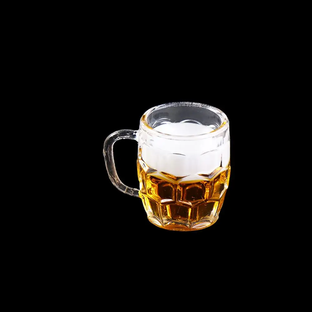 Meubles jouets maison de poupée accessoires Mini tasse de citron boissons maison de poupée tasse de bière Miniature Mini tasse de bière modèle de scène Miniature
