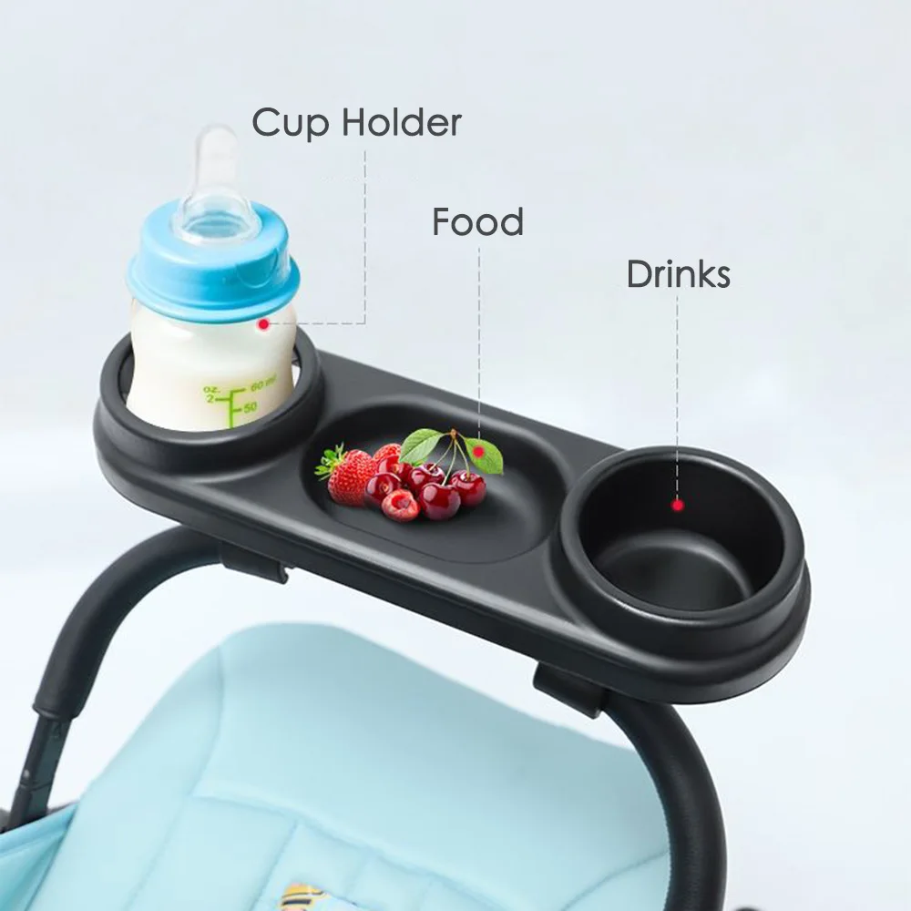 Baby Stroller Dinner Table Universal Carriage Plate Accessories Cup Holder for Toddler Infant Pushchair ,Fit for Yoyo Cybex