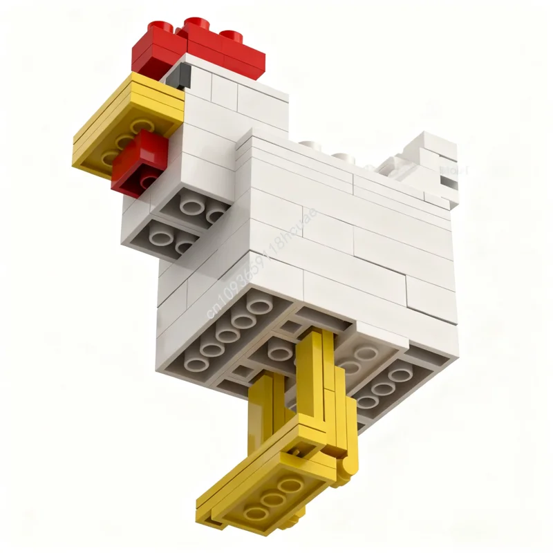 101 قطعة MOC Minecraf Chicken my world نموذج اللبنات للأطفال DIY فكرة إبداعية ألعاب عيد الميلاد هدايا عيد الميلاد #2