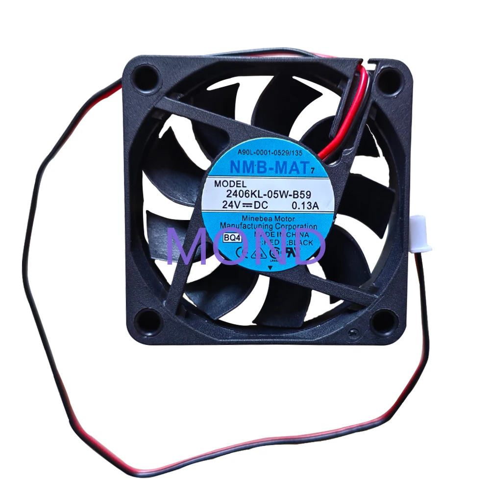 

2406KL-05W-B59 for NMB NMB-MAT High Air Flow Axial Power CNC Machine Fanuc Inverter Cooling Fan 24V 0.13A 6CM 6015