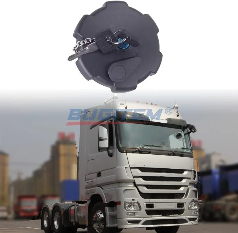Car Locking Fuel Tank Filler Cap With 2 Keys A0004700405 For Mercedes-Benz Actros MP2/MP3 Diesel Tank Lid Gas Oil Filler Cover