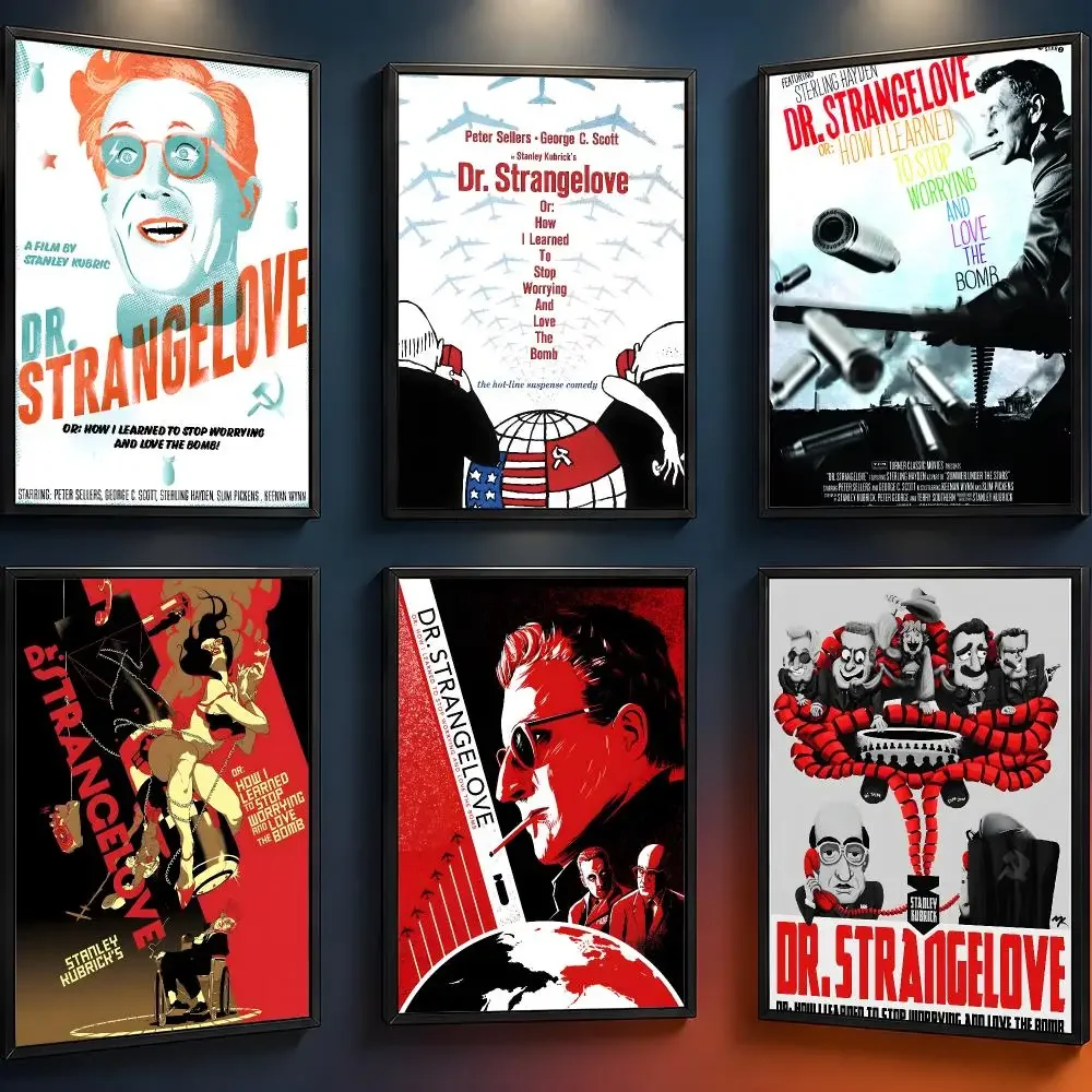 Cinema Dr. Strangelove Stanley Kubrick Poster Wall Art PP Waterproof HD Self Adhesive Modern Home Decor Living Room Apartment
