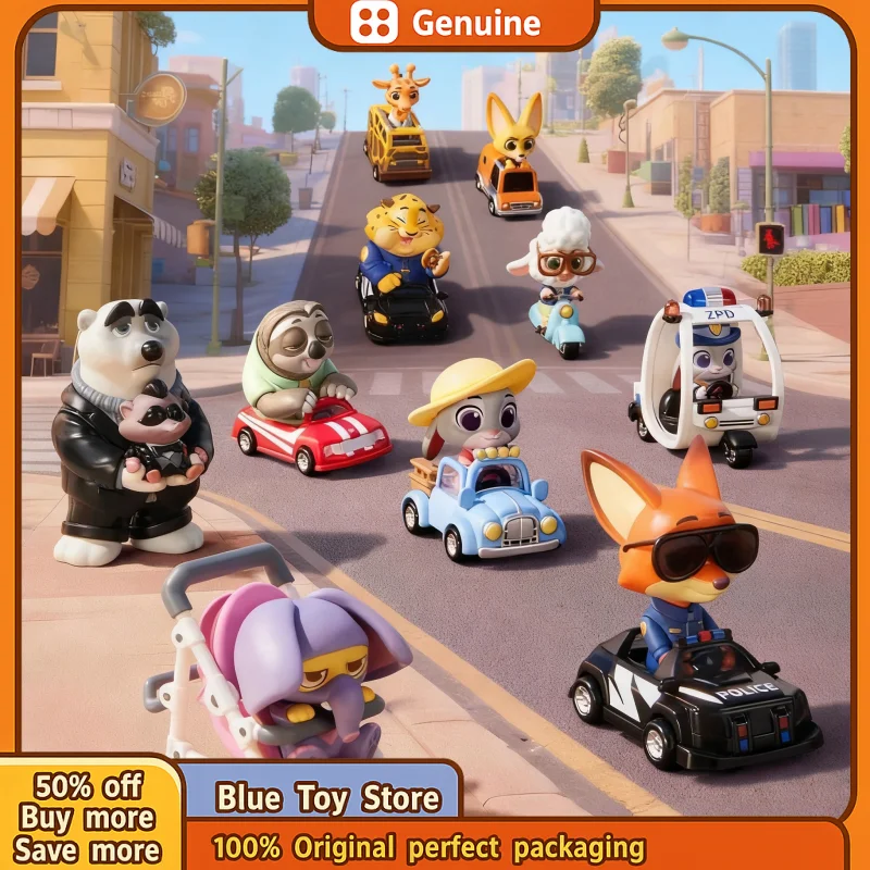 

Original Anime Zootopia Doodle Fun Trip Blind Box Kawaii Doll Mystery Box Figure Cartoon Desktop Ornaments Birthday Gift Toys