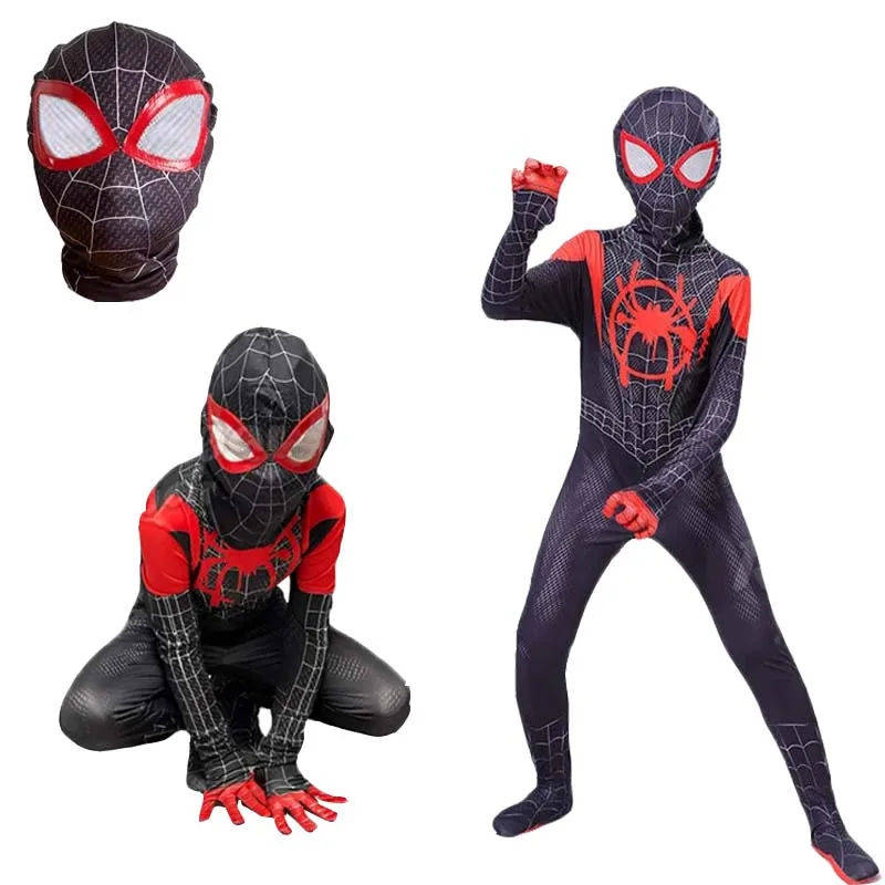 

Cosplay Movie Spiderman Cosplay Costume Iron Costume Red Black Spider Man Anime Cosplay Boys Girls Suit Vestidos De Fiesta new