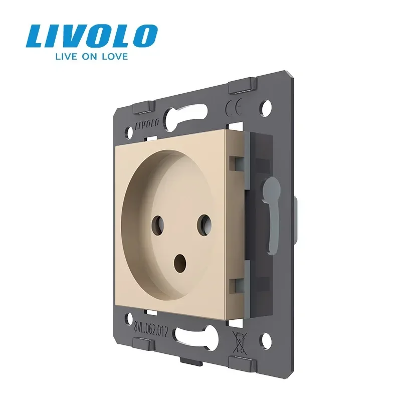 Livolo Standard Israel Power Socket, Without Glass Panel, AC 100~250V 16A Wall Power Socket, VL-C7-C1IL-11（4 colors）