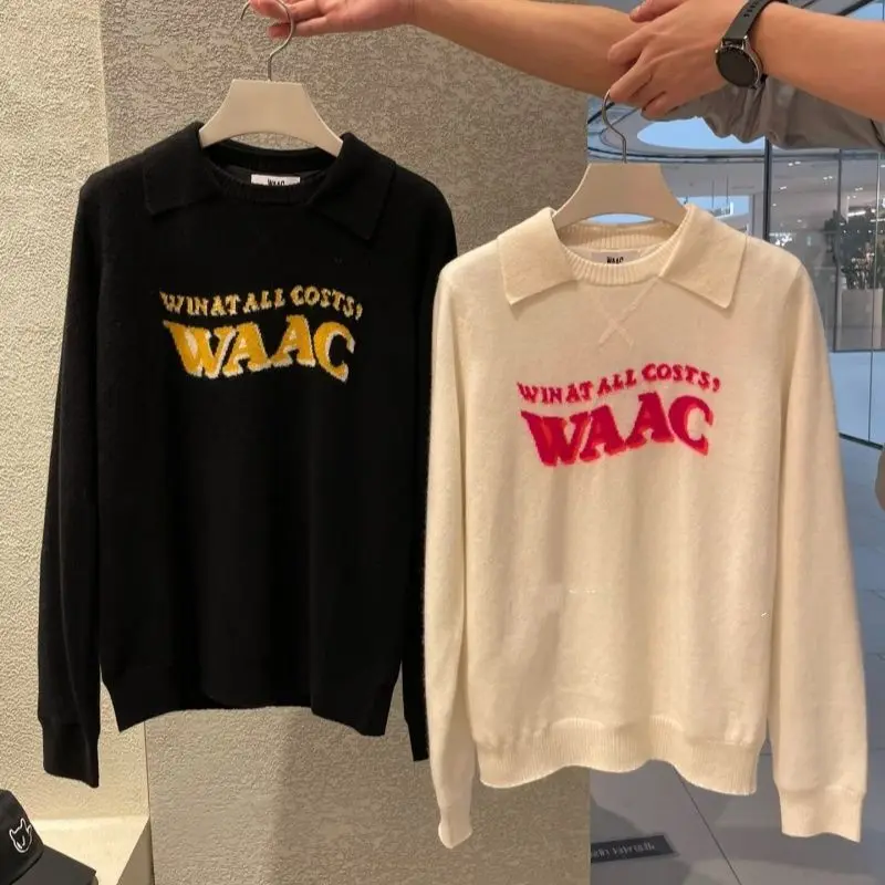 

Новая коллекция осень-зима: женская одежда для гольфа, трикотажный топ с длинным рукавом и уникальным воротником, стильная повседневная спортивная одежда