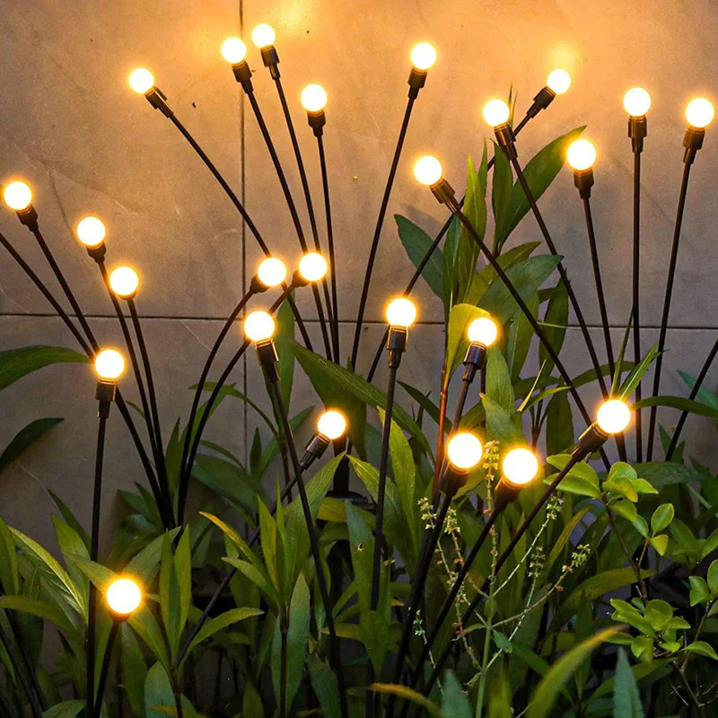 

6/8/10L Solar Firefly Lights Waterproof Outdoor Garden Decoration Landscape Lights Lawn Lights Suitable for Festive Decoration