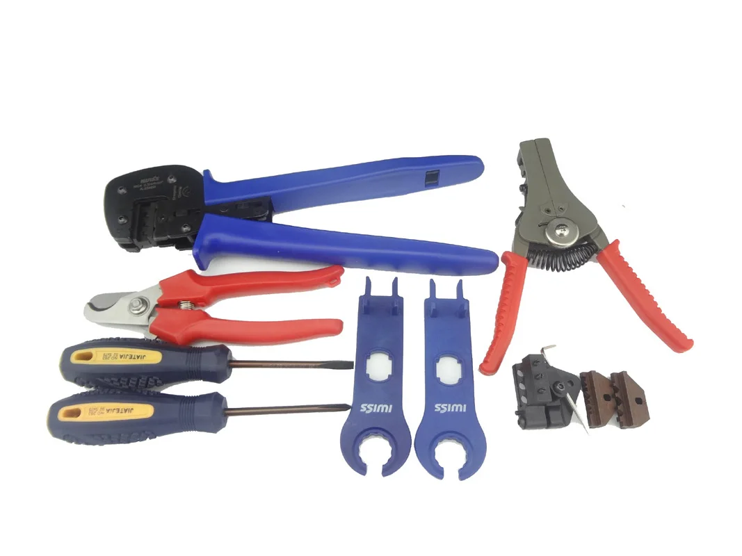 Crimp tool Kit of PV Crimper for MC3 M-C4 Connector, PV cable cutter