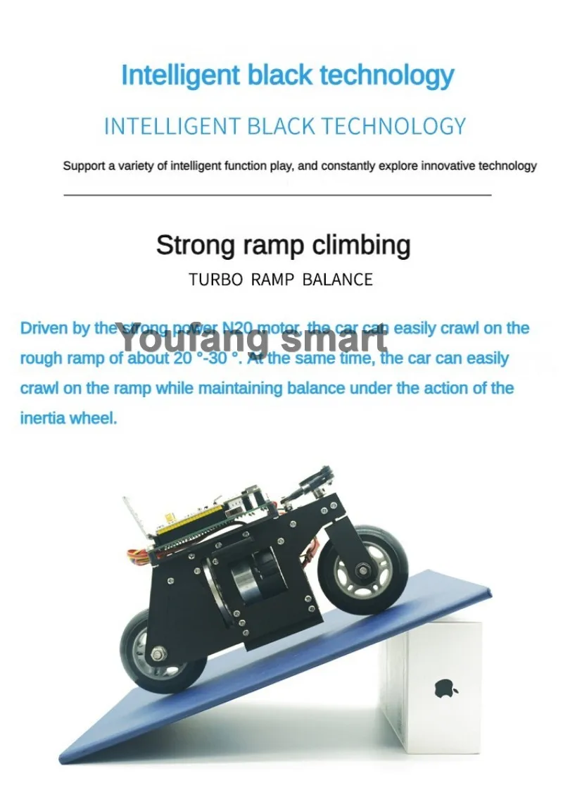 RC Serbatoio Stampa 3D Bici Cubli Balance Moto APP Controllo 2WD Auto robotica per STM32 Kit robot programmabile Progetto auto robot