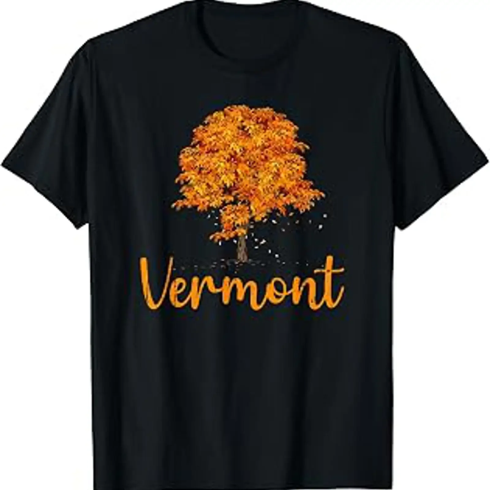 Vermont Autumn Colors New England Tree Fall Foliage T Shirt vintage Washed Slightly Top For Everyday Wear Soft homme