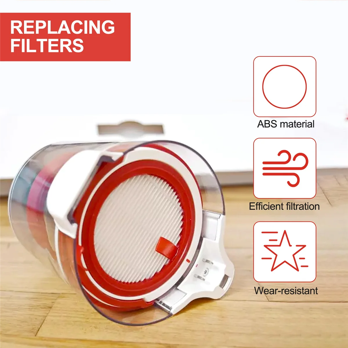 Filtro per accessori per aspirapolvere a ciclone T10 Pro T10 87x82x12Mm