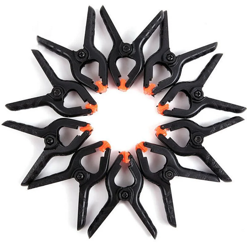 2inch Background Cloth Clamp Black Backdrop Stand Clips Durable Multi-function Practical Creative Convenient for Parties Wedding