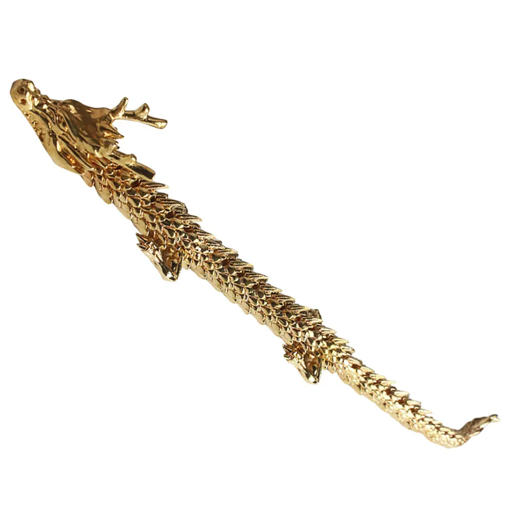 

Brass Dragon Statue Aboofan Sculpture for Wealth Chinese New Year Figurine Ornament Toy Statues Home Decor and Figurines Golden
