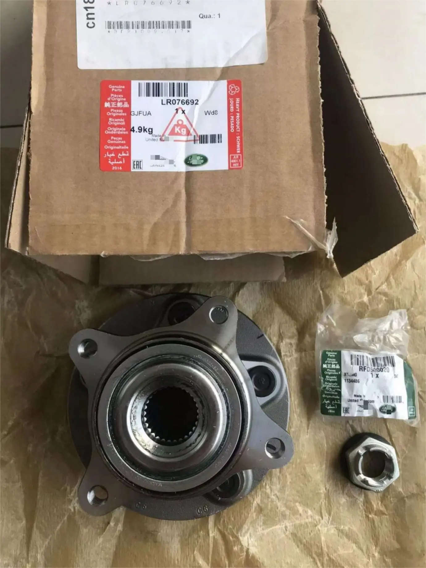 FRONT WHEEL BEARING HUB LR014147 RFM500010 LR048083 LR076692 for LAND ROVER DISCOVERY 3 & 4 for RANGE ROVER SPORT