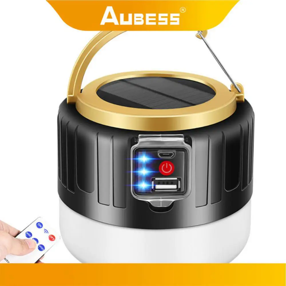 휴대용 랜턴 USB 충전식 걸이형 손전등, 태양열 다중 사용, 비상 수리 조명, 1500W 전력 출력