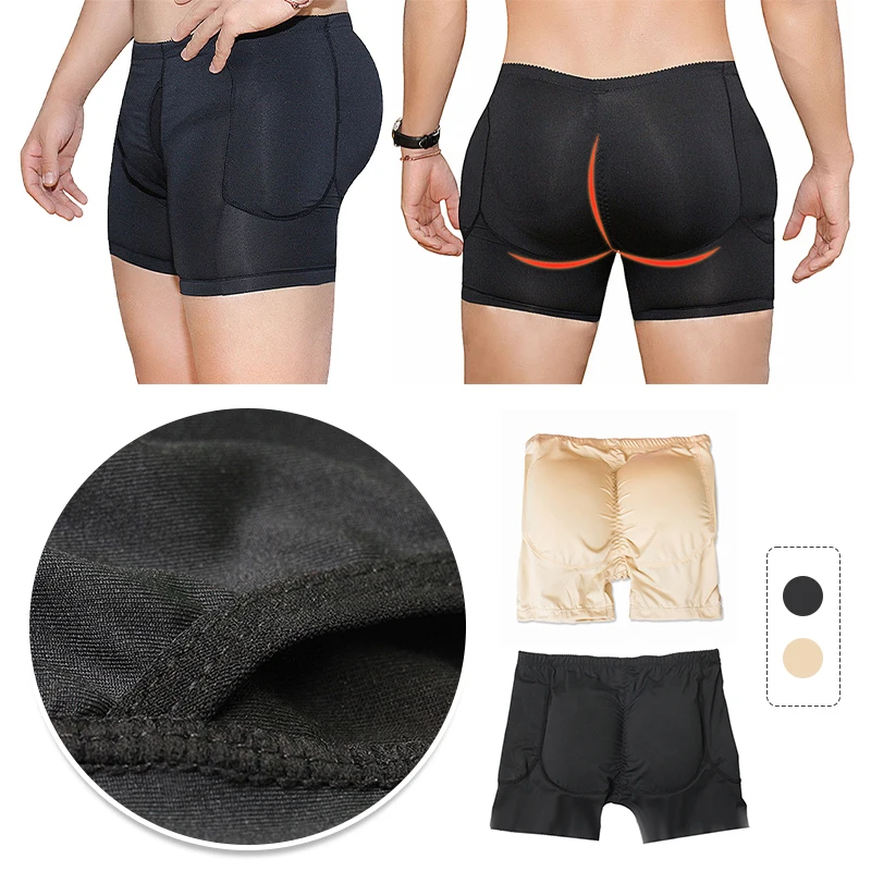 Men's Fake Buttocks Underwear Butt Lift Underpanties Fake Ass Body Shaper Push Up Padded Panties Hip Enhancer Briefs Shorts 6XL