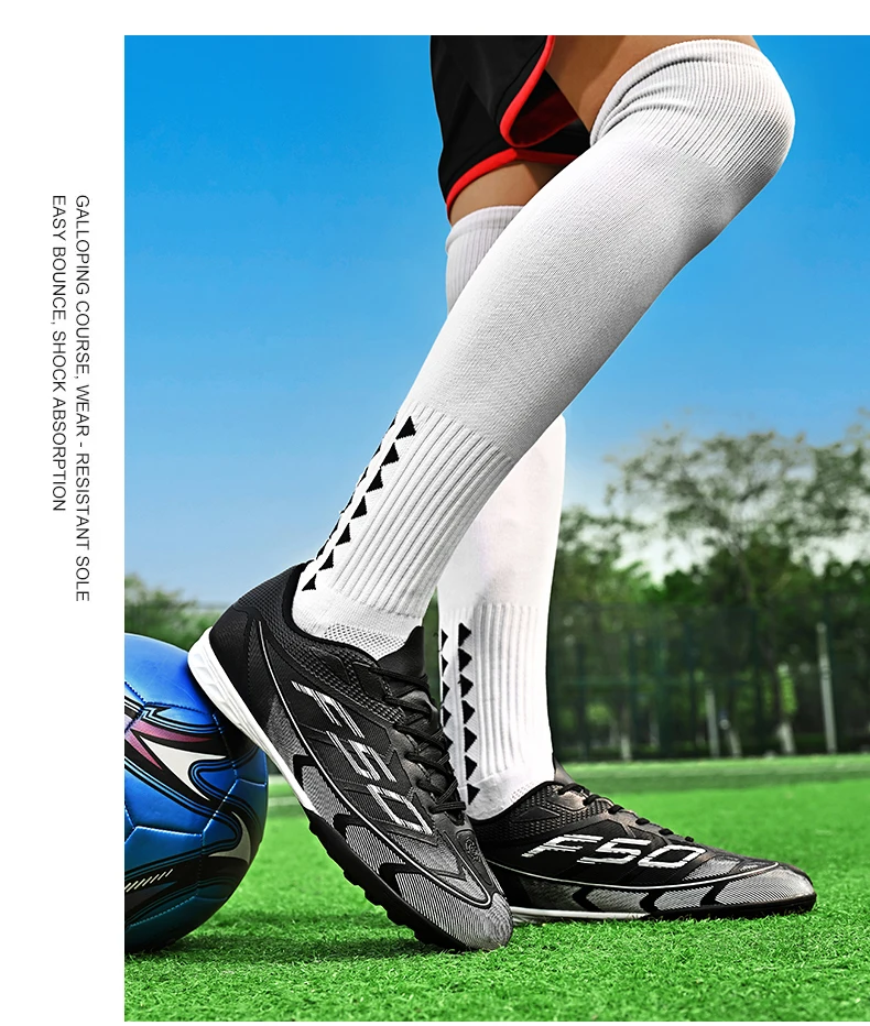 Neue Herren-Fußballschuhe Futsal High Ankle Atmungsaktiv Rutschfest Hochwertige Ultraleichte Fußballschuhe Sportschuhe für Outdoor-Wettkämpfe – Detail 25