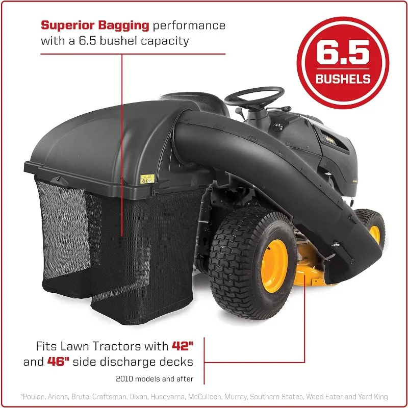 19A30034000 Twin Bagger per prodotti da esterno Husqvarna, trattori con ponti di scarico laterali da 42" e 46", nero