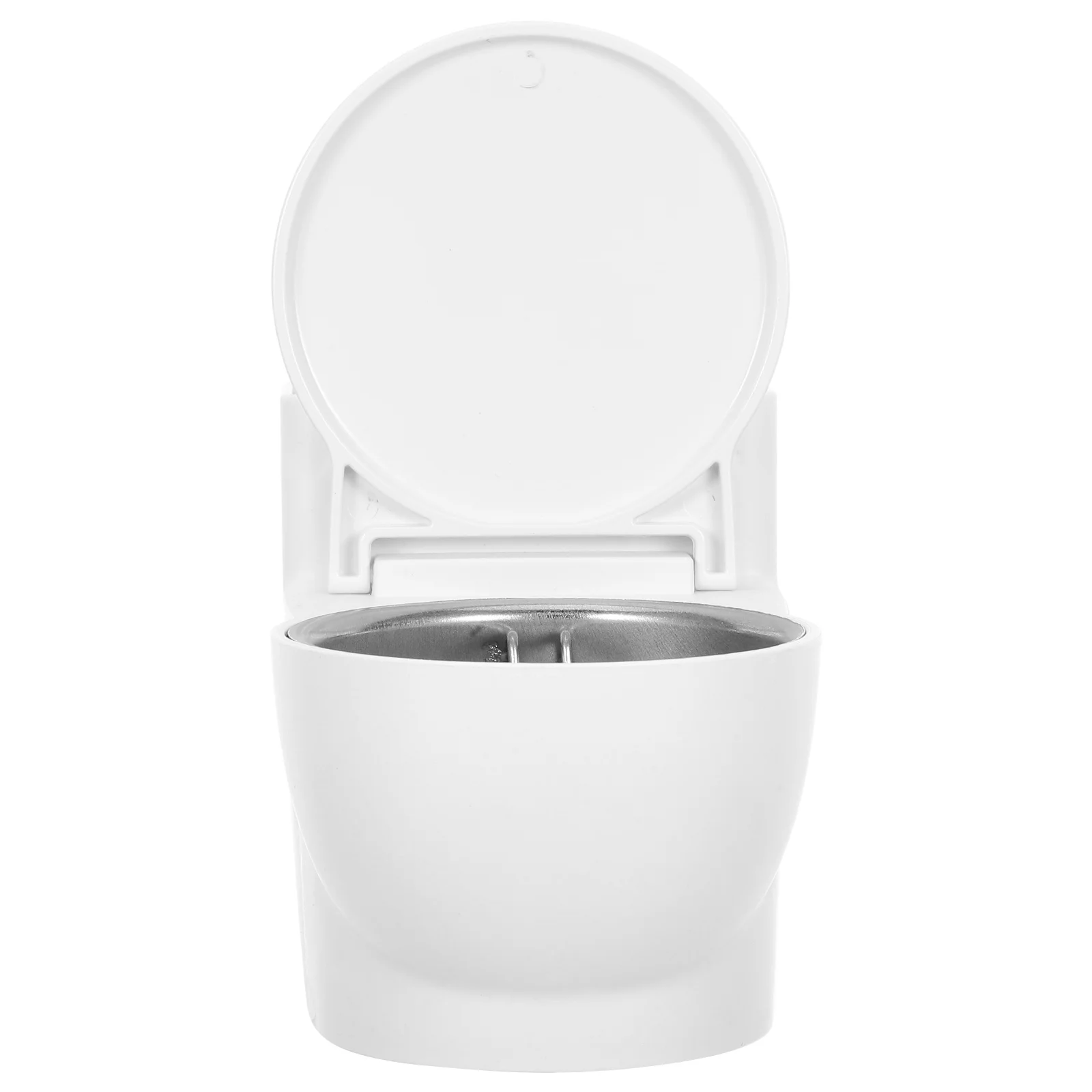 

Creative Toilet Shaped Wall Mounted Ashtray Windproof Durable Pp Stainless Steel Smoke Ash Container Space Saving Design For