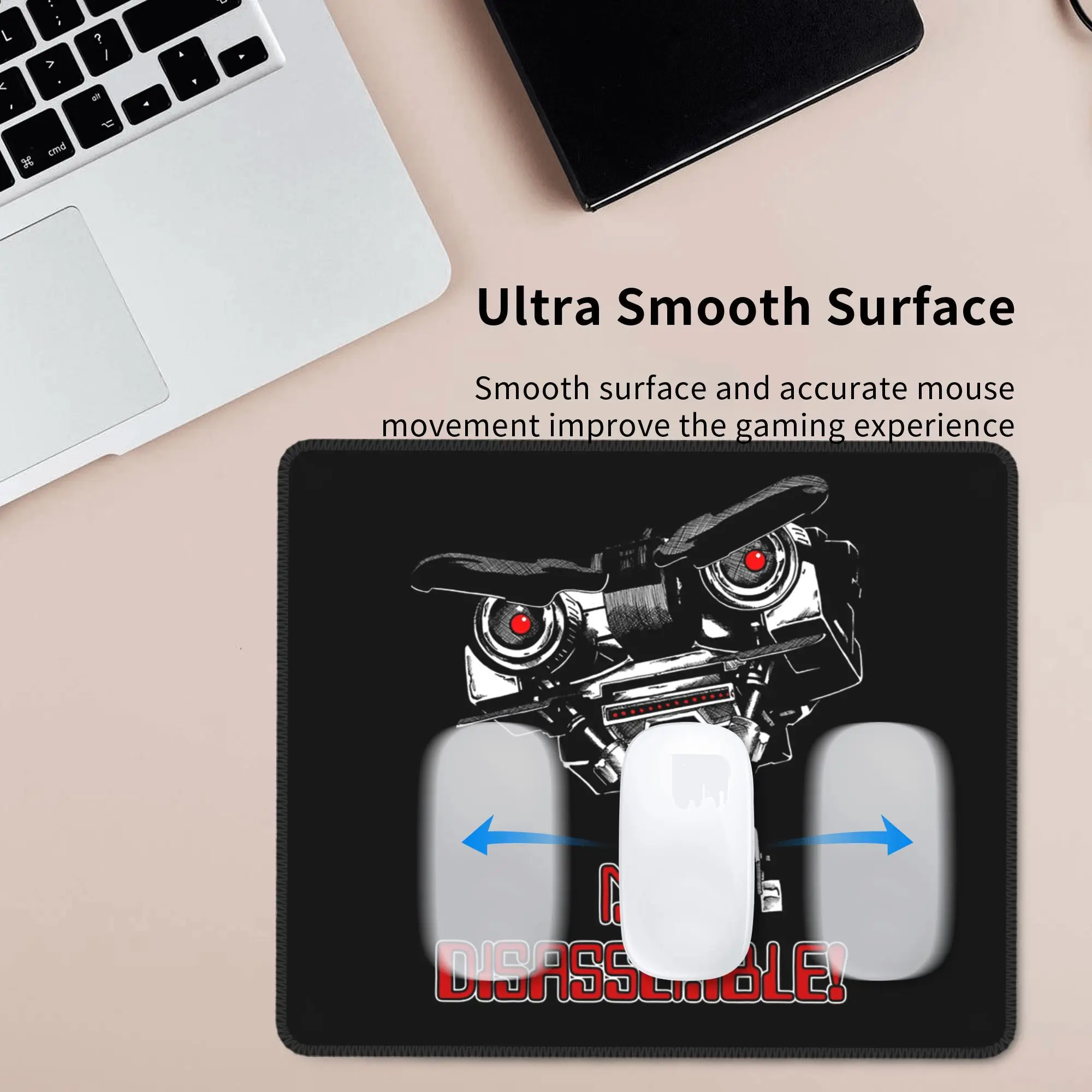 Alfombrilla de ratón Johnny Five sin desmontaje, alfombrilla para teclado de ordenador, alfombrilla para ratón, Gaming, PC, portátil, escritorio, accesorios de oficina, alfombrillas para mesa