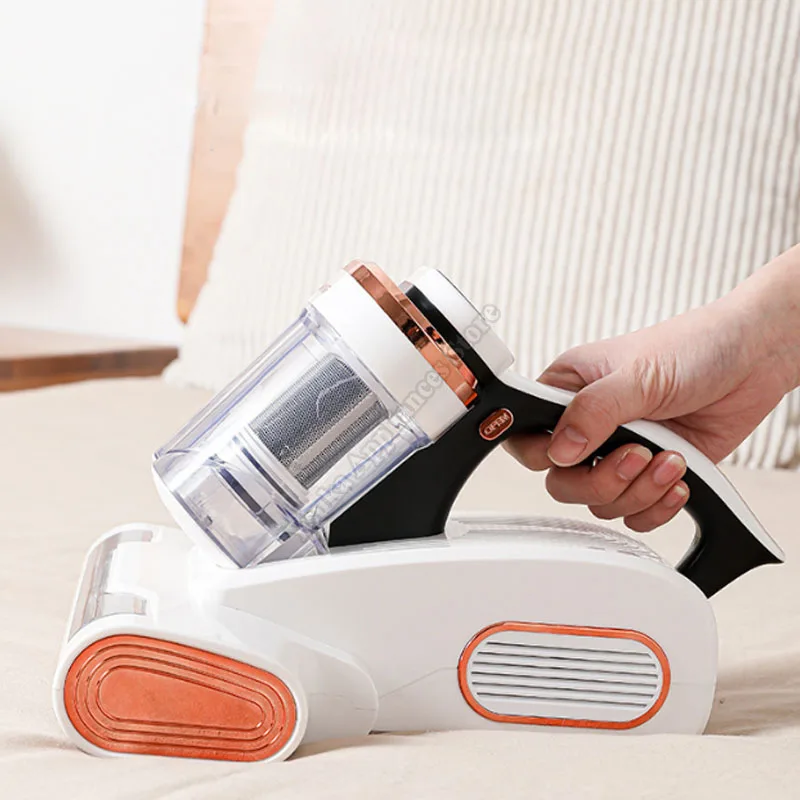 أكواب غبار مزدوجة للمكنسة الكهربائية التي تهز السرير لها قوة شفط قوية وإزالة الغبار #5