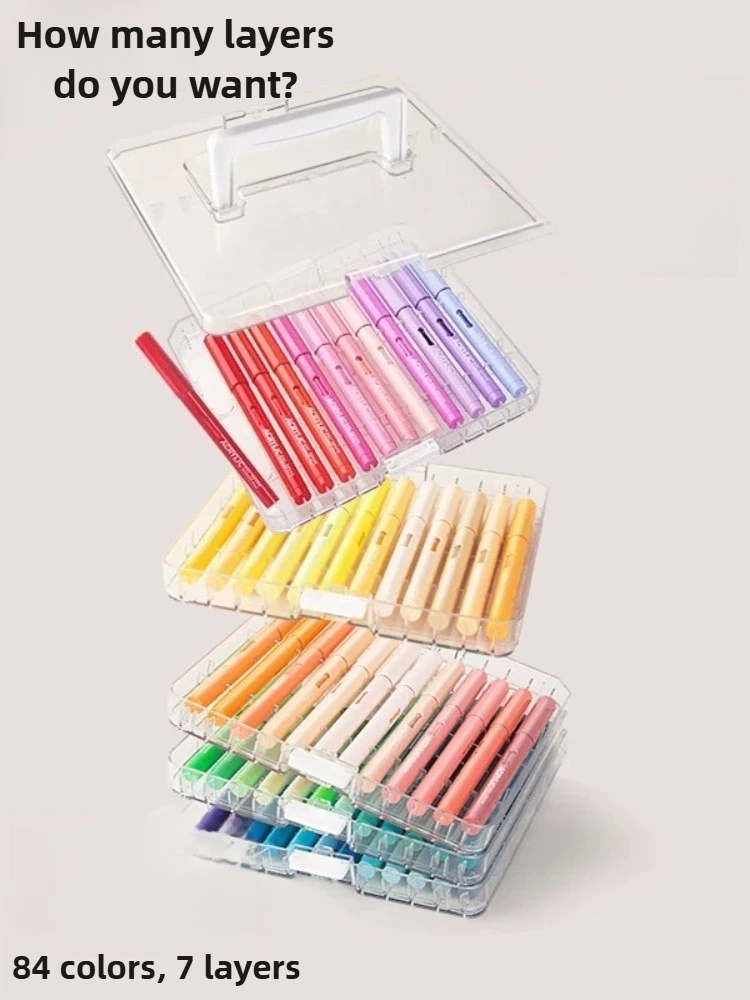 ZEEJOY Etui na markery akrylowe, pojemne piórniki na akryle, artykuły plastyczne, artykuły szkolne, artykuły papiernicze — zdjęcie produktu 3