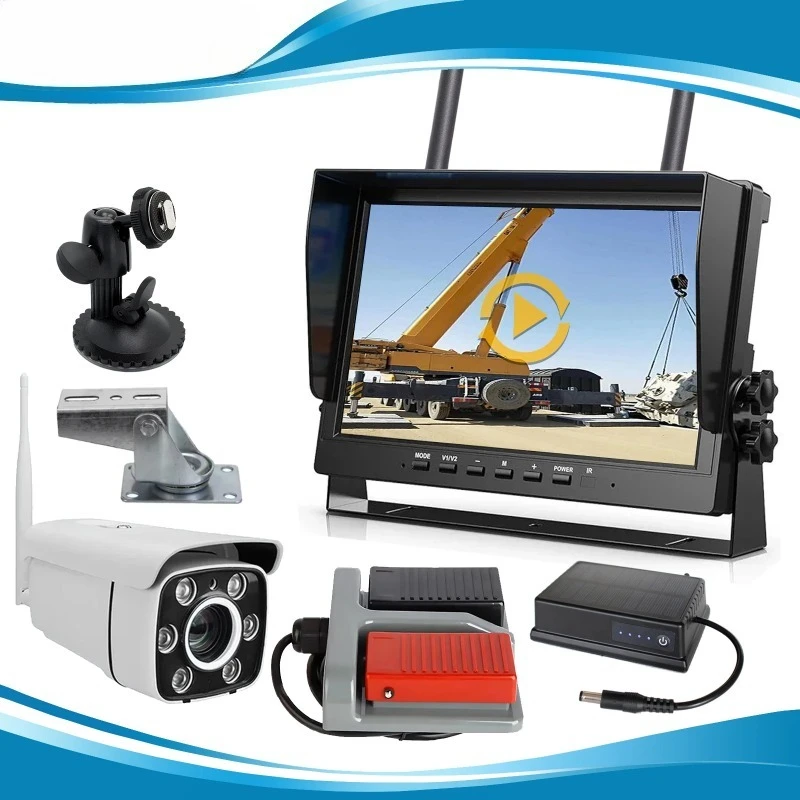 

10,1-дюймовый IPS-экран DVR с 1080P разрешением и 30-кратным оптическим зумом, беспроводной, для строительных башенных кранов и подъемников