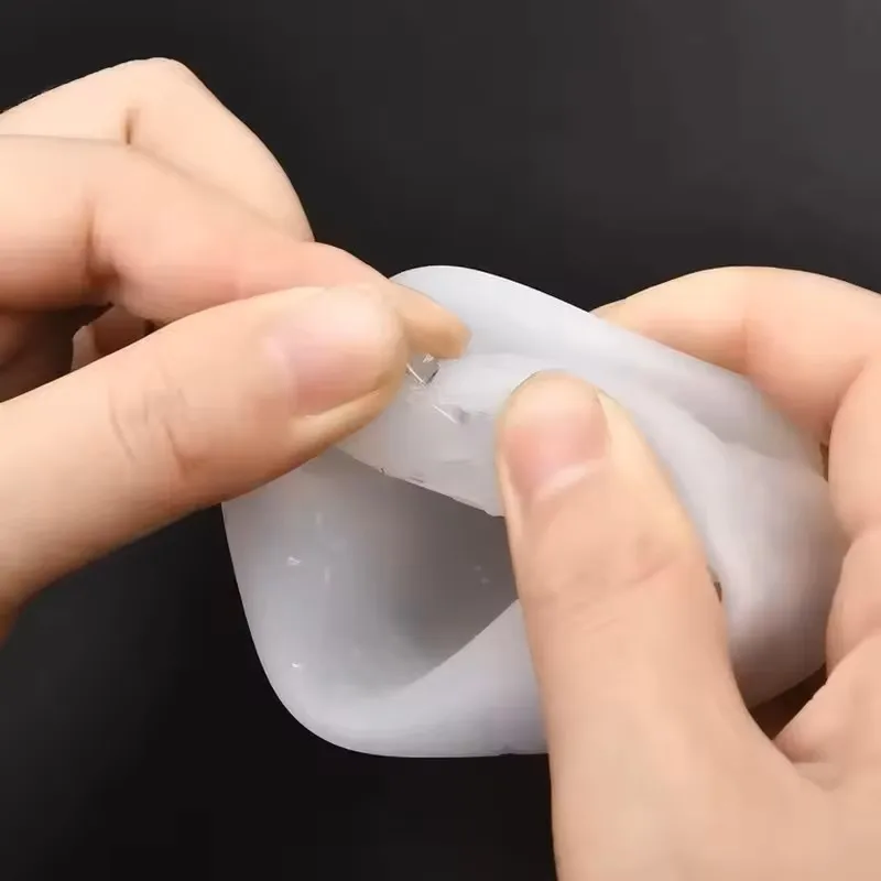 5 Stück 100ml Silikon-Messbecher Transparent mit Skala Lebensmittelechte Trennbecher DIY Kuchen Epoxidharz Schmuckherstellung Werkzeuge – Detail 6