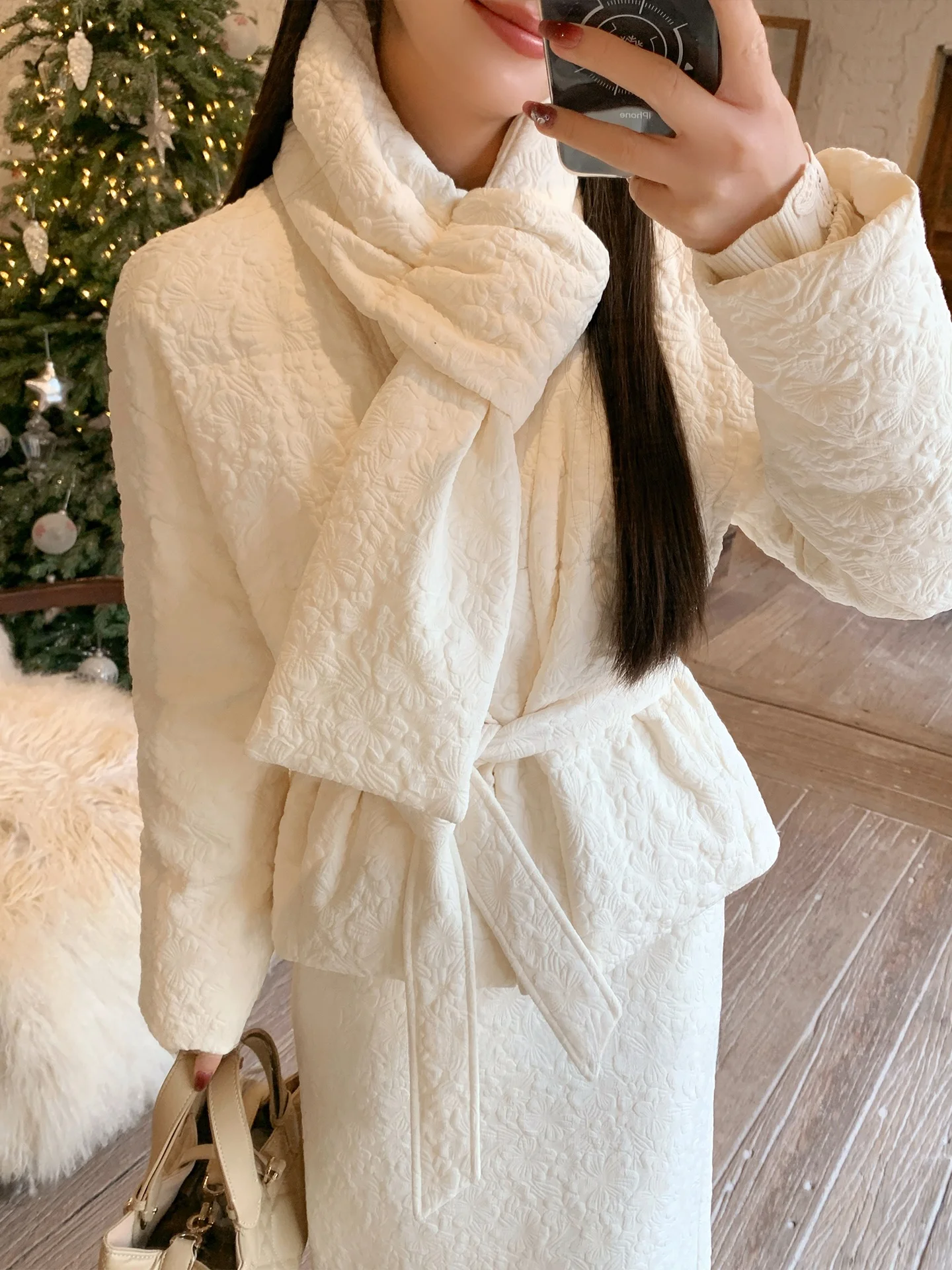 

New Chinese Sle Puffball down Jaet Women's Casual Outerwear ort Coat V-ne Plant Floral Pattern Warm Polyester Fiber